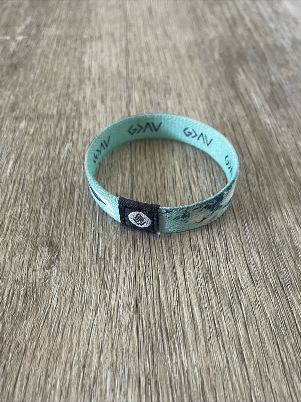 Teal Fabric Wristband Bracelet - Men's Accessory